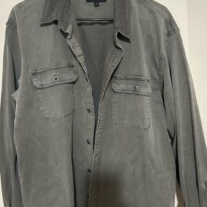 Lucky Brand Corduroy Collar Long Sleeve Utility Shirt
